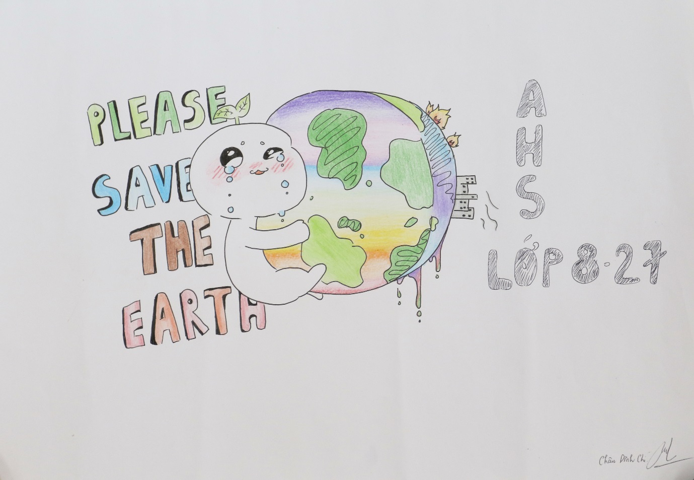 Cùng học sinh Asian School truyền tải thông điệp SAVE THE EARTH