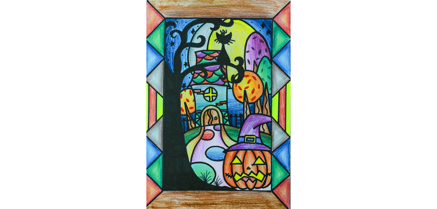 Tranh vẽ "Lễ hội Halloween 2018" - Tranh vẽ số 8