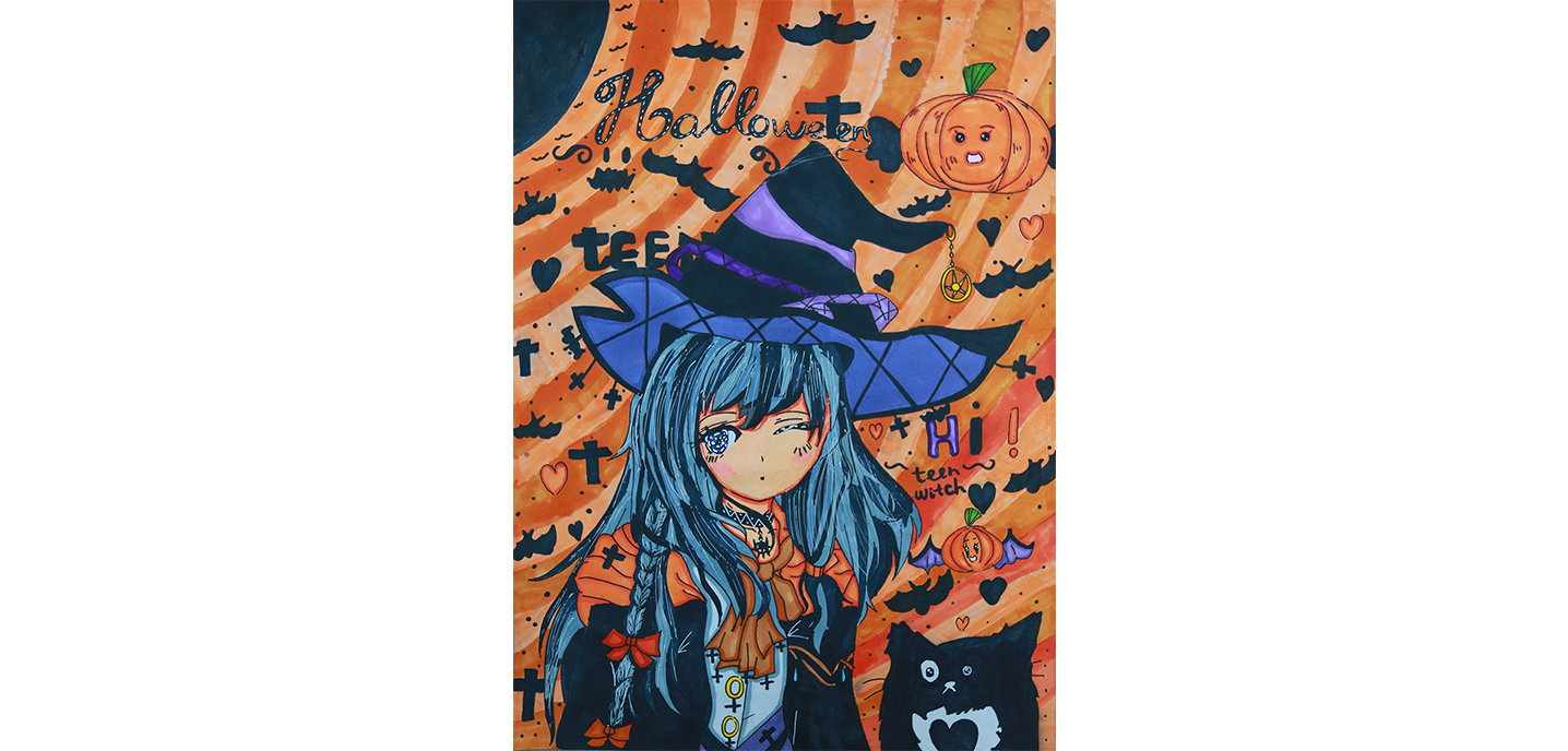 Tranh vẽ "Lễ hội Halloween 2019" - Tranh vẽ số 13
